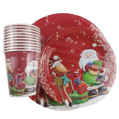 Christmas Paper Plate and Cup