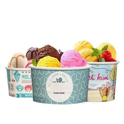 Personalized Paper Ice Cream Bowl